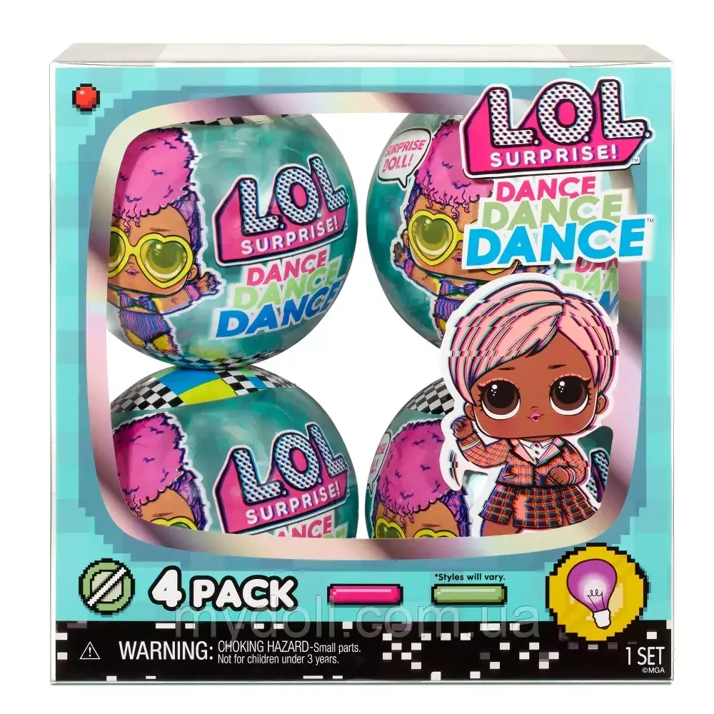 Набір з 4 куль Dance ЛОЛ Танцівниці LOL Surprise Ігровий з лялькою Dolls Данс 117896 422846 Оригінал