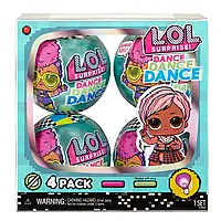 Набір з 4 куль Dance ЛОЛ Танцівниці LOL Surprise Ігровий з лялькою Dolls Данс 117896 422846 Оригінал MyDoll.com.ua
