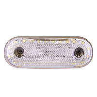 Повторитель габарита (овал) 24 LED 12/24V белый (TH-2420-white)