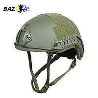 Військовий шолом Кевларовий (Каска тактична армійська) Fast NIJ IIIA NATO Олива