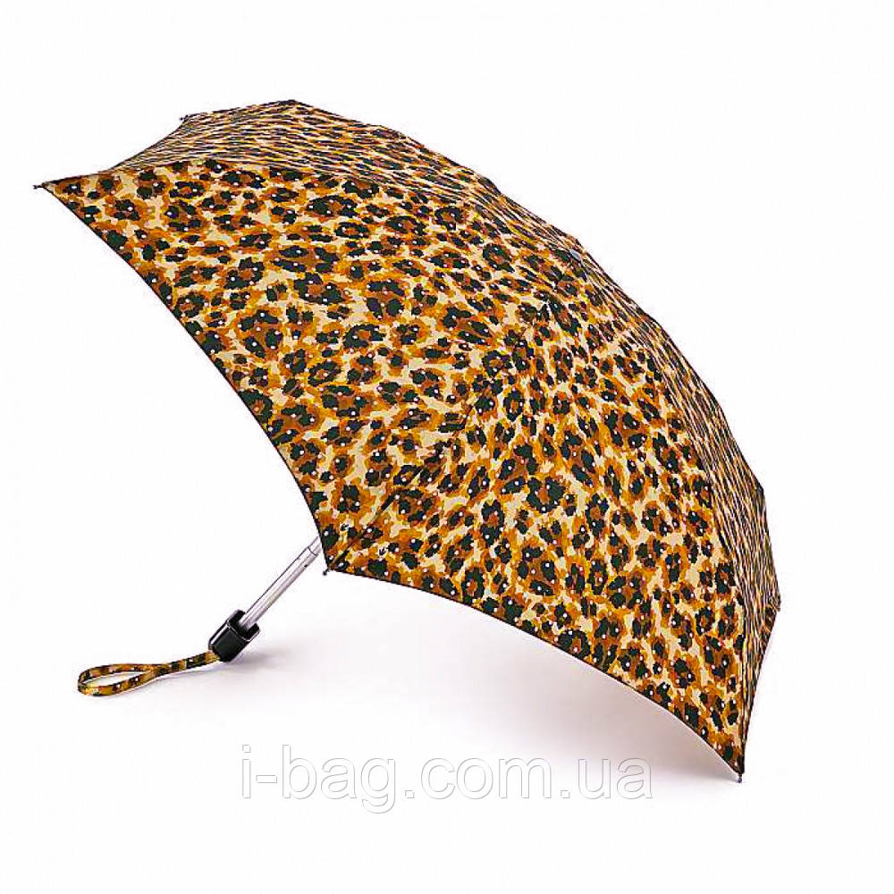 Міні парасолька жіноча Fulton L501 Tiny-2 Bling Leopard (Леопард с блестками)