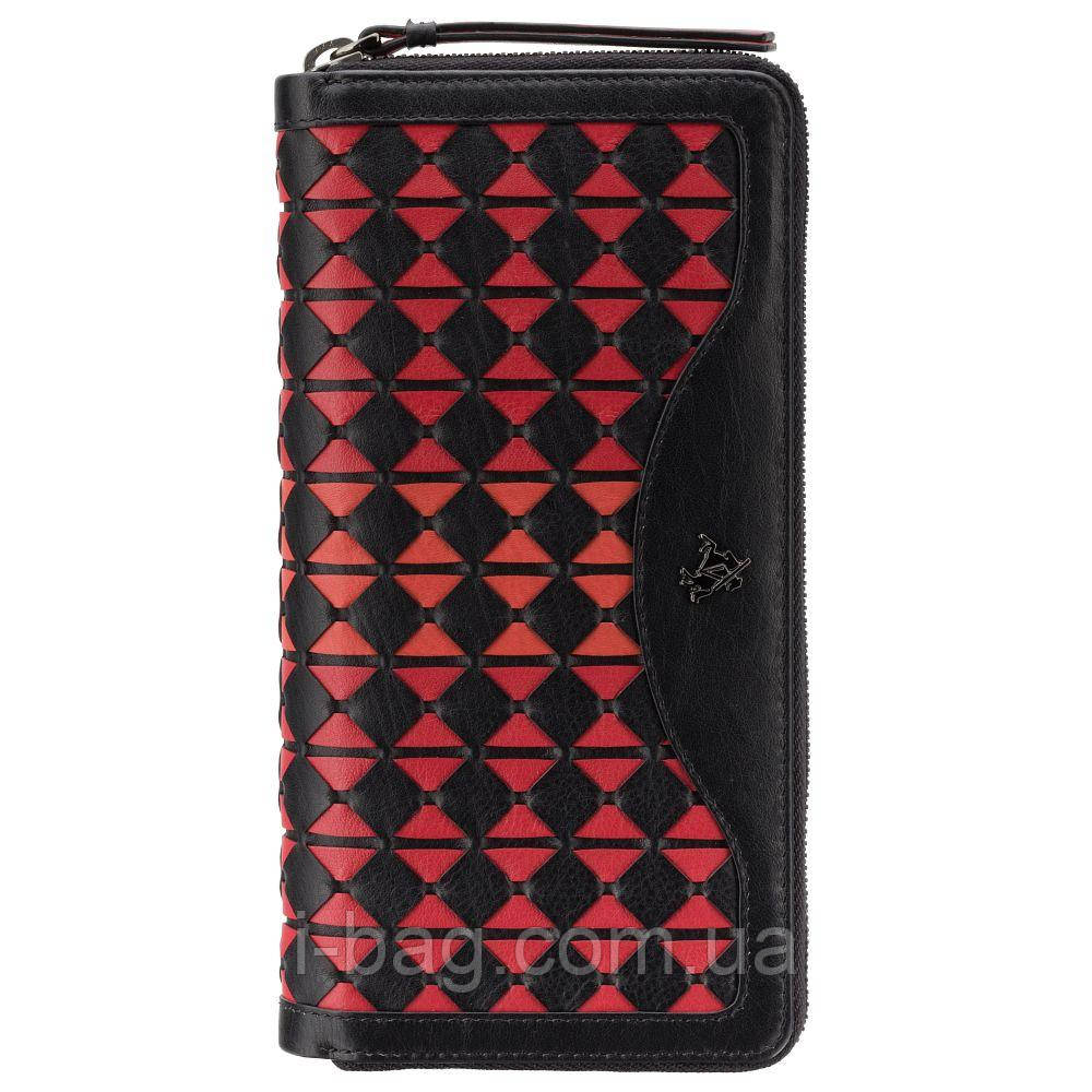 Гаманець жіночий Visconti BR76 BLK/CHERRY, фото 1