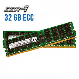Комплект: Серверна оперативна пам'ять Hynix / 32 GB (2x16 GB) / 2Rx4 PC4-2133P / DDR4 ECC / 2133 MHz, фото 2