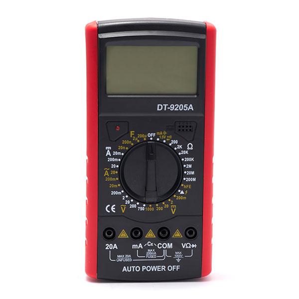 Цифровой мультиметр тестер Digital DT-9205A Красный