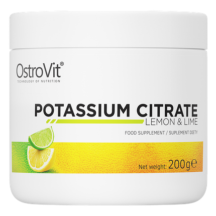 Цитрат калію OstroVit Potassium Citrate 200 g (Lemon & Lime), фото 1