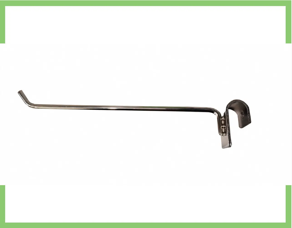 Гачок хромований на квадратну перемичку (15 квадрат) 30 см, фото 1