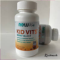 Now Kid Vits Berry Blast, мультивітаміни для дітей, 120 жувальних таблеток