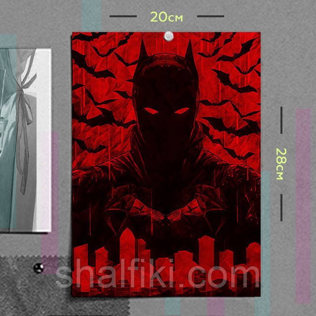 "Бетмен" плакат (постер) розміром А4 (20х28см), фото 1