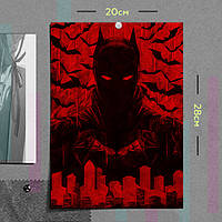 "Бэтмен" плакат (постер) размером А4 (20х28см)