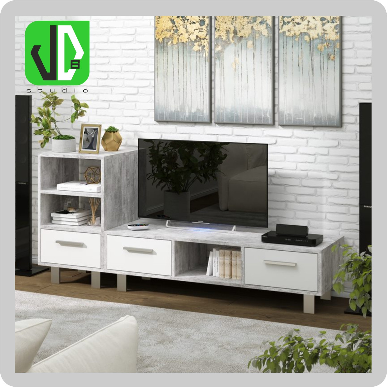 Купити Консоль під ТВ. Меблеві стінки під телевізор, гірка ТВ Монреаль ...