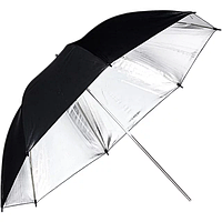 Фото парасоль на відбиття, чорне срібло, 83 см