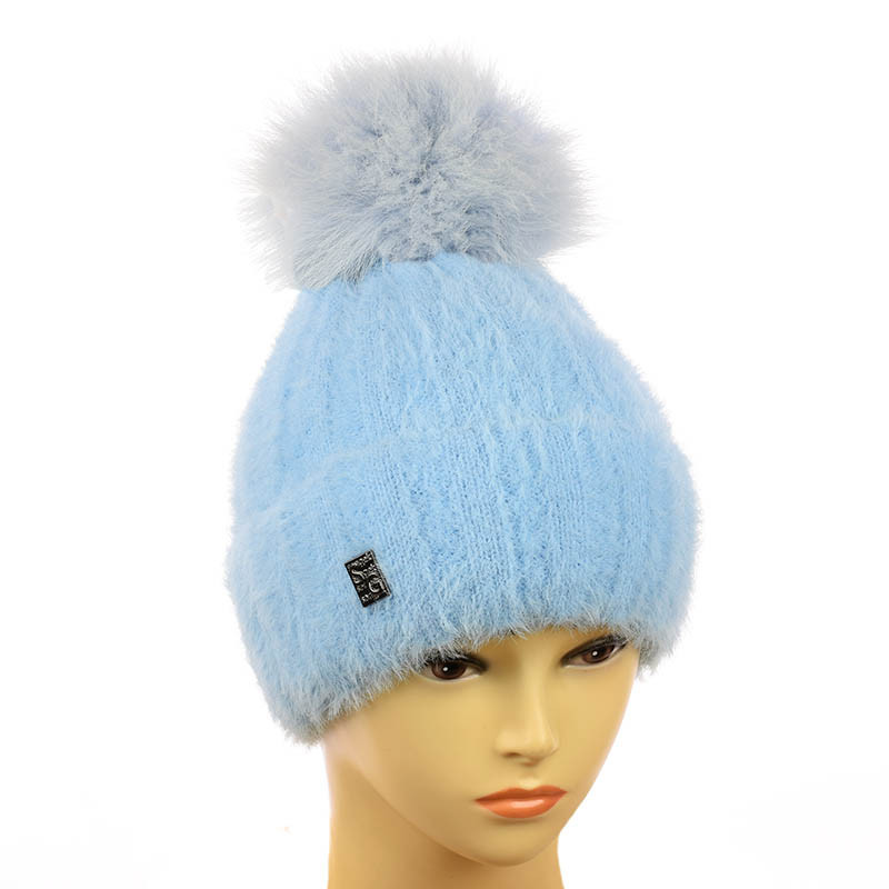 Ангорова шапка на флисі "Марго"