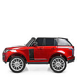 Дитячий електромобіль Land Rover (4 мотори по 35W, 2 акумулятори, MP3,USB,MP4) Джип Bambi M 4175(MP4)EBLRS-3 Червоний, фото 3