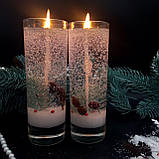 Гелева свічка Чародійка новорічна висока, фото 3
