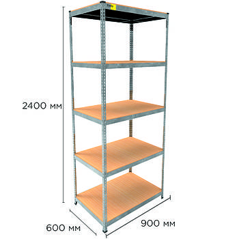 Металевий стелаж MRL-2400 ( 900x600) оцинкований