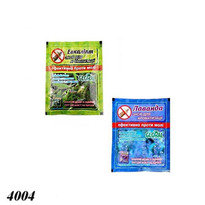 Таблетки від молі Global лаванда, евкаліпт (5шт), фото 1