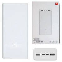 Павербанк Xiaomi Mi Power Bank 3 30000MAh білий колір, Quick Charge, Зовнішній акумулятор 30000MAh швидка зарядка