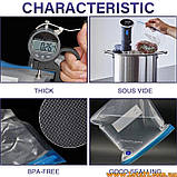 Вакуумний пакувальник LuckIMA вакууматор вакуумайзер + пакети, фото 6