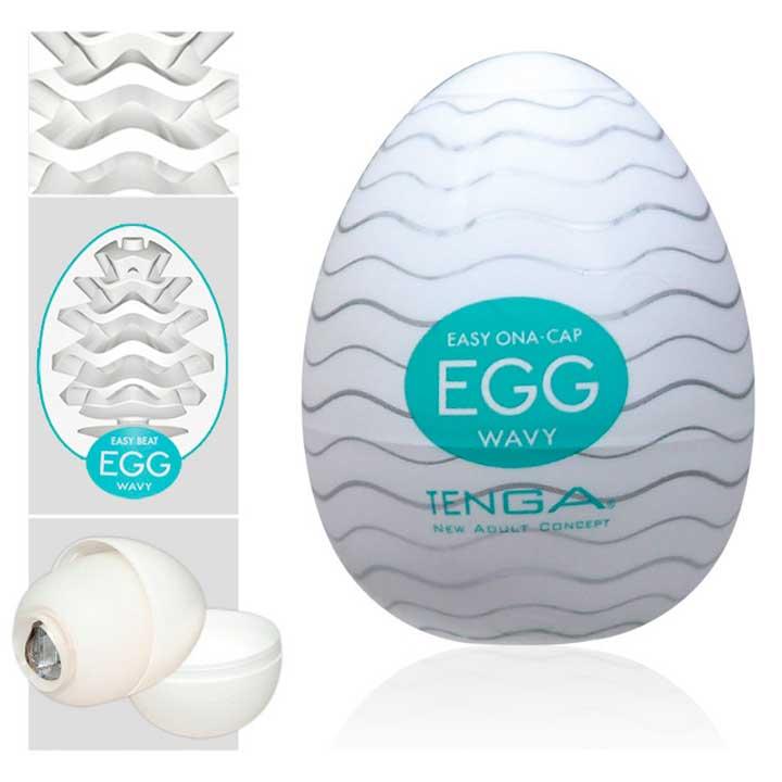 Яйце-мастурбатор "Tenga Clicker" бірюзовий Репліка, фото 1