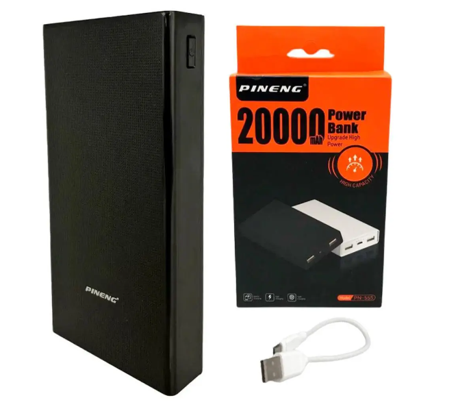 Портативний зарядний пристрій Power Bank PINENG PN-555 на 20000 mah павербанк