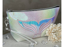 ❤️Косметичка жіноча дорожня, стильна, на блискавці, різні кольори Білий