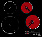 Скло варильної поверхні з чорної склокераміки 57смх49см з нанесенням зображення КУ (кнопок управління), фото 4