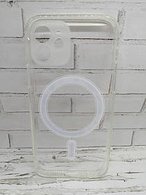 Чохол на iPhone 12 накладка бампер протиударний MagSafe прозорий