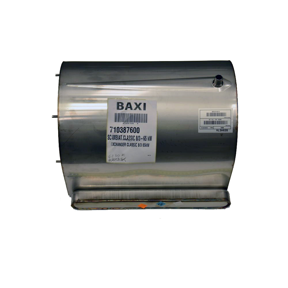 Теплообмінник основний CLASSIC 8/3 65 кВт Baxi LUNA DUO 710387600, фото 1