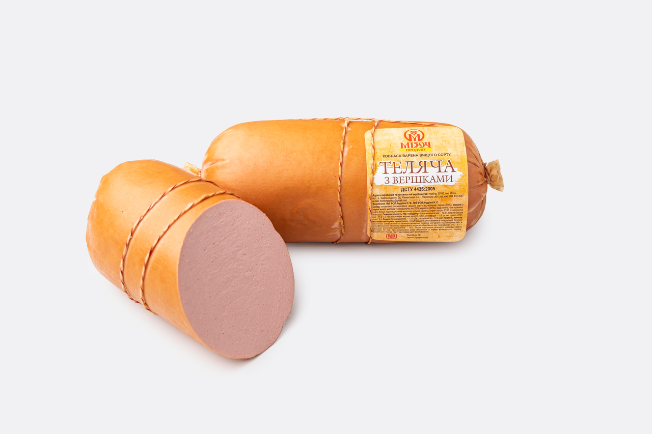Купить Колбаса Телячая со сливками (белкозин), цена 142 ₴ — Prom.ua (ID ...