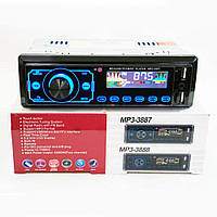 Автомагнитола MP3-3887 ISO 1DIN с сенсорным экраном и пультом / Магнитола в машину / Магнитофон в авто