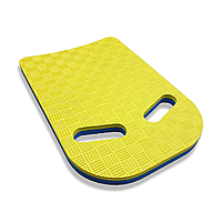 Досточка для плавания 430×300×20 мм желто-синяя