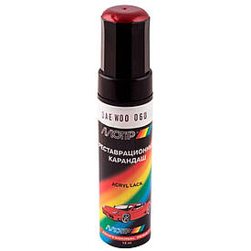 Олівець для авто Daewoo колір 06U вогняно-червоний металік Motip 12мл