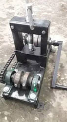 Трубогиб трубозгинальний верстат із загартованими валами ручний гвинтовий профілегиб до 50х50