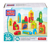 Mega Bloks Первые строители Овощи и фрукты 30 деталей First Builders Stacking Snacks Building Kit