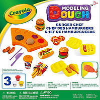 Crayola Тесто для лепки бургер Modeling Dough Burger Chef Kit 11 pieces