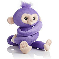 WowWee Fingerlings Мягкая интерактивная обезьянка-обнимашка Кики Hugs-Kiki Plush Baby Monkey Pet Interactive