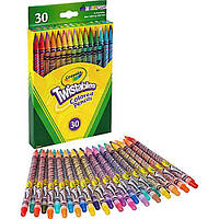 Crayola Цветные выкручивающиеся карандаши 30 цветов вертушки Twistables Colored Pencils