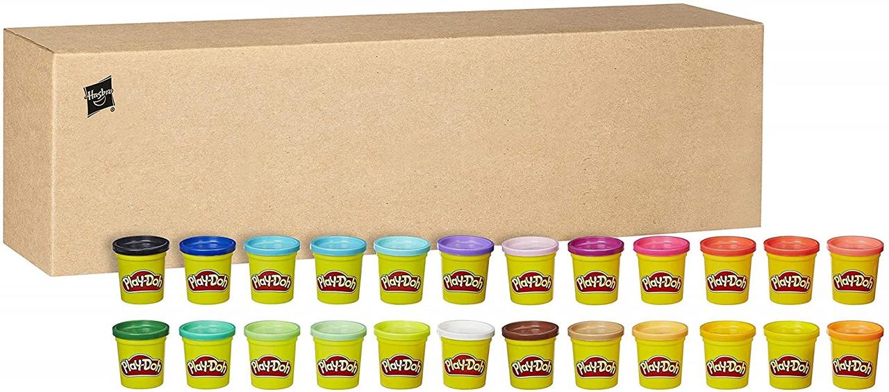 Play-Doh Набір пластиліну 24 кольору коробка 2.49 кг modelling Clay 24-Pack