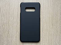 Чехол - бампер (чехол - накладка) для Samsung Galaxy S10e чёрный, матовый, ударопрочный пластик