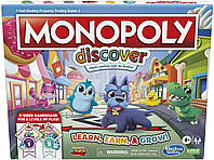 Monopoly Discover настільна гра монополія для дітей двостороння F4436 Board Game Hasbro