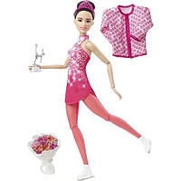 Barbie Барбі зимовий спорт фігурне катання на льоду фігурка HHY27 Winter Sports Ice Skater Brunette