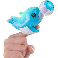 WowWee Fingerlings Інтерактивний ручної дельфін Блюз 3667 Baby Dolphin Blues Light-Up Interactive