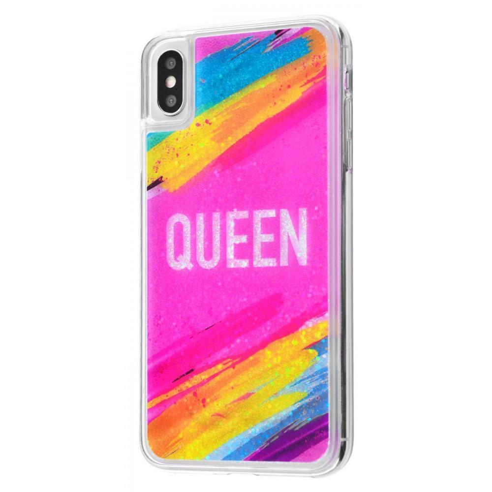 Чохол накладка Brilliant Water з блискітками всередині для Apple iPhone X/Xs Queen, фото 1