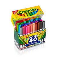 Crayola Толстые смывающиеся маркеры фломастеры 40 штук Ultra-Clean Washable Broad Line Markers 40 Classic