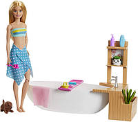 Barbie набір Барбі і ванна кімната GJN32 Fizzy Bath Doll Playset Blonde