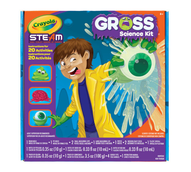 Crayola Набір для творчості досліди для хлопчиків STEAM Gross Science Kit