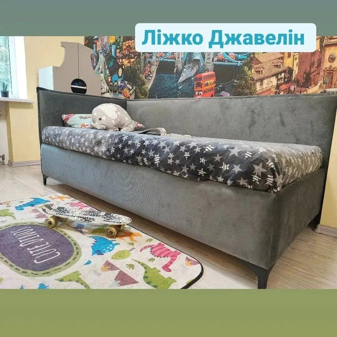 Угловая Мягкая Кровать с Подъёмным Механизмом "Джавелин" 90х200 См ...