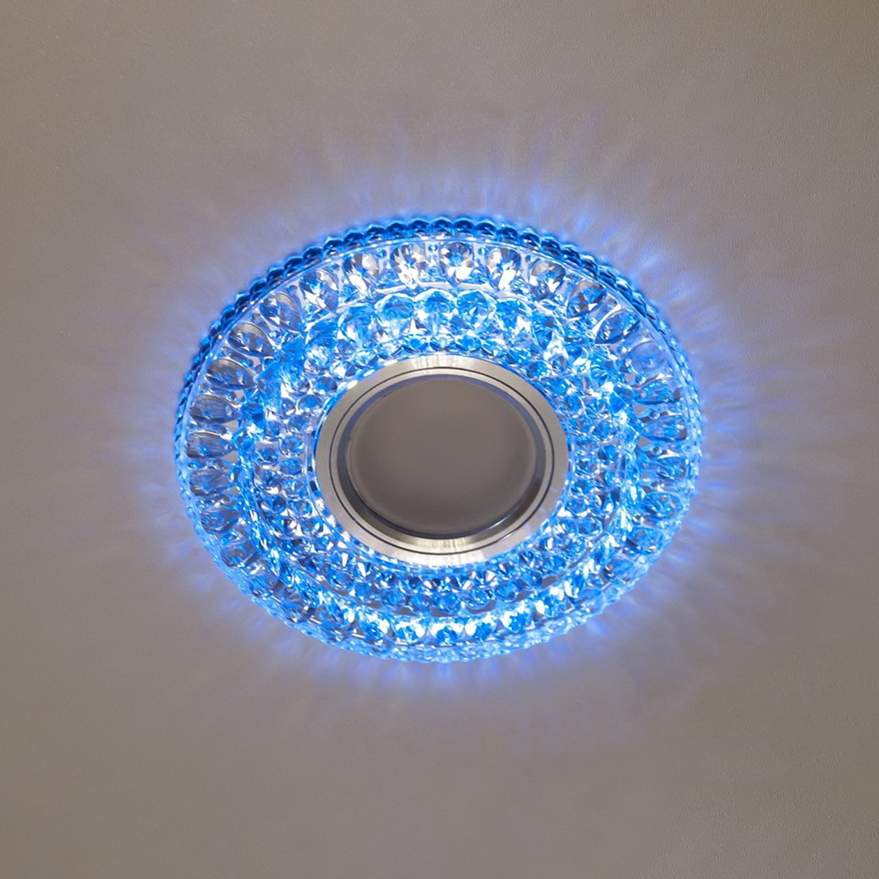 Точковий світильник з вбудованим LED підсвічуванням 3 Вт під лампочку MR 16 D-9232 WH+BL, фото 1