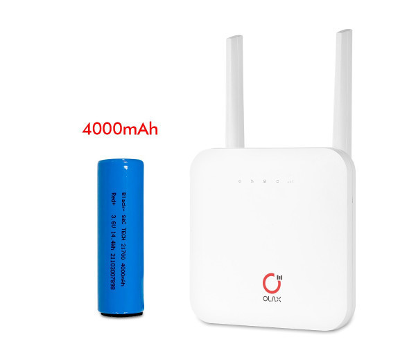 Стаціонарний 4G LTE Wi-Fi роутер маршрутизатор для інтернету OLAX AX6 PRO з акумулятором 4000 мАг