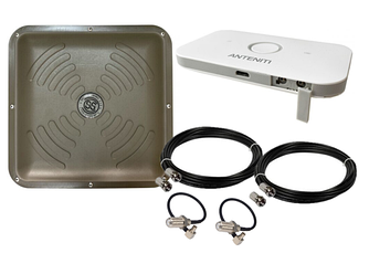 Антенний 4G wifi комплект маршрутизатор ANTENITI E5573 + панельна антена ENERGY MIMO 2x15 дБ 1700-2700 МГц